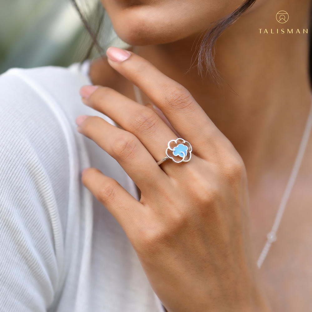 Best Silver Rings Online | Thundering Cloud Adjustable Ring | Tropical | TALISMAN