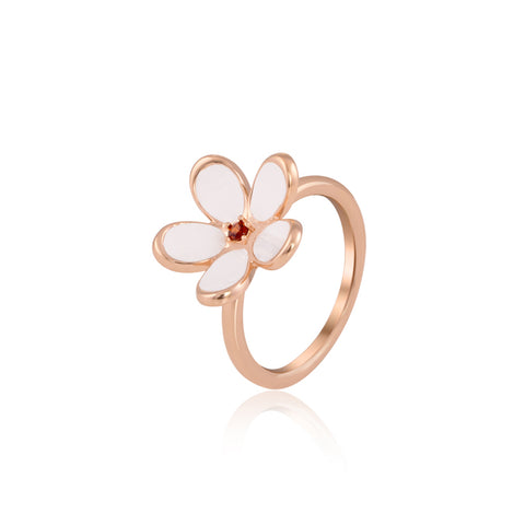 Ring Online | White Lily Blossom Ring | "9 to 9" Office Wear | TALISMAN