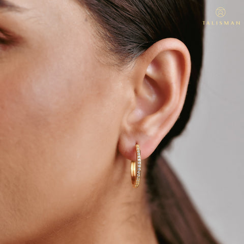 Sparkling Hoop Earrings | Earrings As Gift | Earrings | TALISMAN