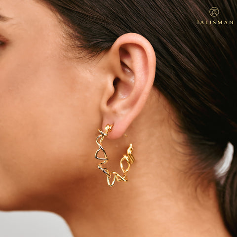 Floral Hoop earrings | Best Earrings For Girls | Earrings | TALISMAN