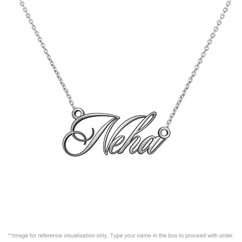Sterling Silver Personalized Name Necklace | Personalized Necklace | TALISMAN