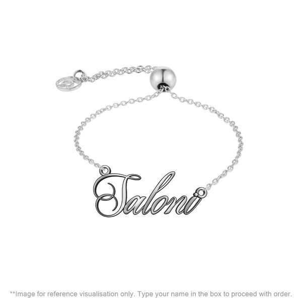 Sterling Silver Personalized Name Bracelet Personalized Bracelets