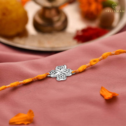 Four Clover Leaf Symbol Rakhi