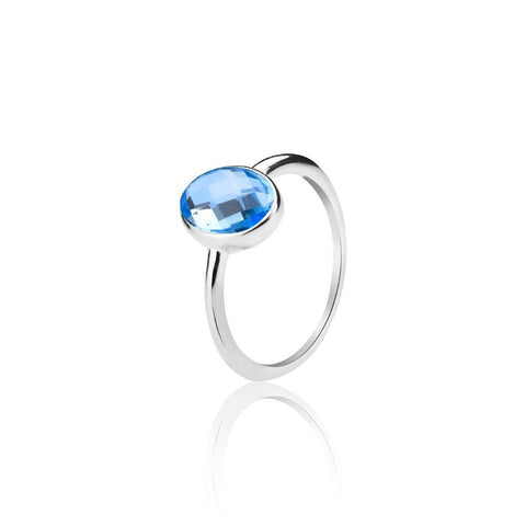 Gift For Her | Demi Aqua Ring | Rings | TALISMAN