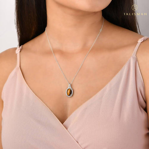 Necklace Latest Design | Glistening Oval Drop Necklace | Necklace | TALISMAN