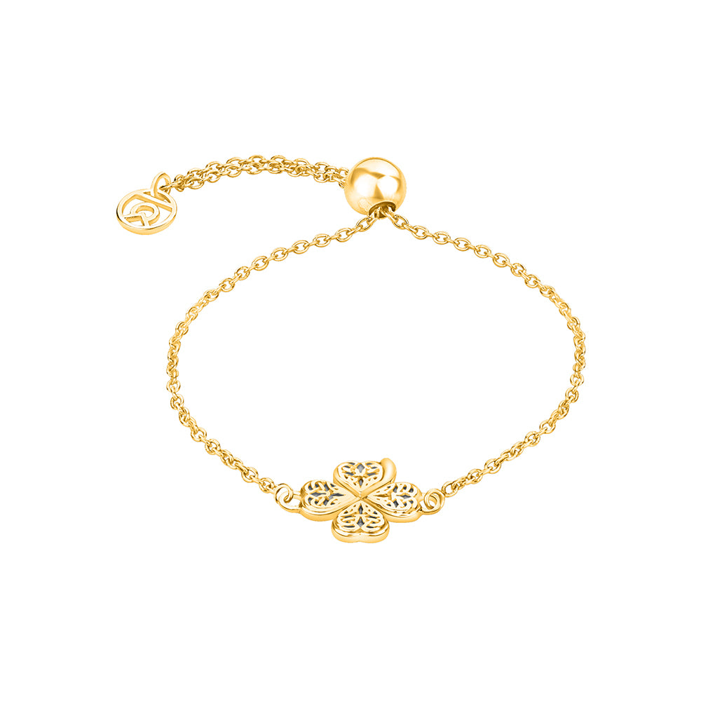Clover bracelet gold – MISSDAINTYCO