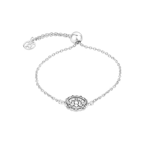 Buy Silver Bracelets Online | "Om" Symbol Bracelet