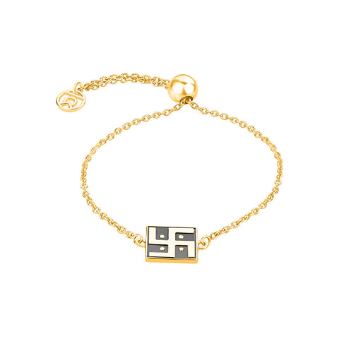 Personalized bracelets Online | Sacred Swastika Symbol Bracelet | "9 to 9" Office Wear | TALISMAN