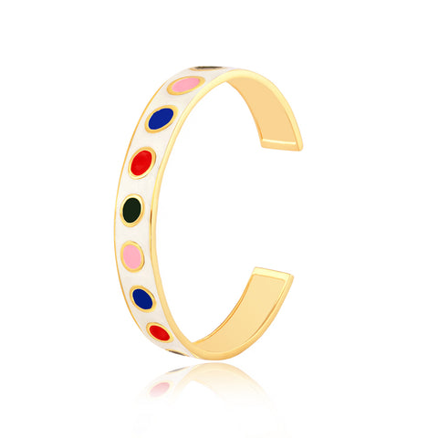 Shop Dot Bangles | Polka Dot Enamel Bangle | "9 to 9" Office Wear | TALISMAN