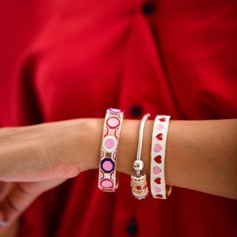 Cocktail Bangles Online | Candy Crush Cocktail Enamel Bangle | "9 to 9" Office Wear | TALISMAN