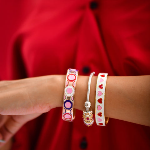 Cocktail Bangles Online | Candy Crush Cocktail Enamel Bangle | "9 to 9" Office Wear | TALISMAN