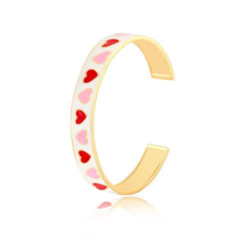 Online Bangles Shopping | Matters of the Heart Enamel Bangle | "9 to 9" Office Wear | TALISMAN