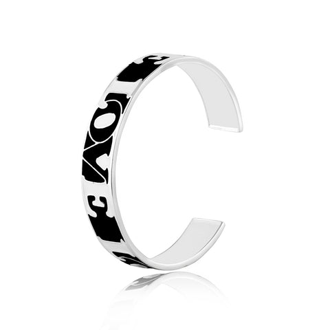 Shop Bangles Online | Modern Love Icon Enamel Bangle | "9 to 9" Office Wear | TALISMAN