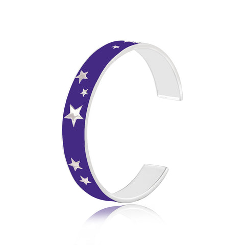 Buy Bangles Online | Starry Night Enamel Bangle | "9 to 9" Office Wear | TALISMAN