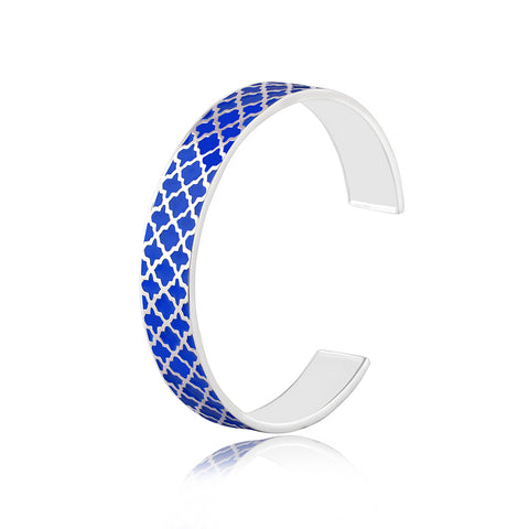 Bangles Online | Deep Blue Sea Enamel Bangle | "9 to 9" Office Wear | TALISMAN