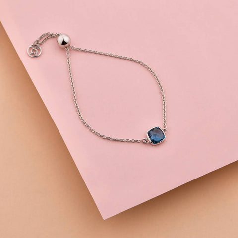Silver Bracelet | Blue Good Vibes Bracelet | Bracelets | TALISMAN