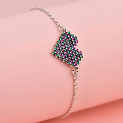 Bracelets Online | Pave' Heart Moment Bracelet | Amore' - Love | TALISMAN