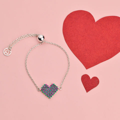 Bracelets Online | Pave' Heart Moment Bracelet | Amore' - Love | TALISMAN