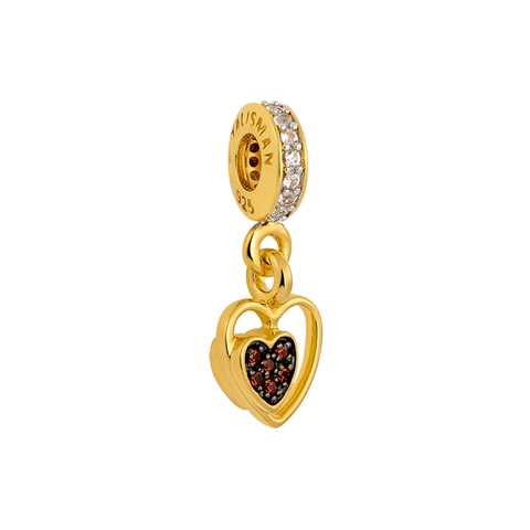 Amy Heart Charm Dangle,buy charms online in india,silver charms online,talisman world charms online