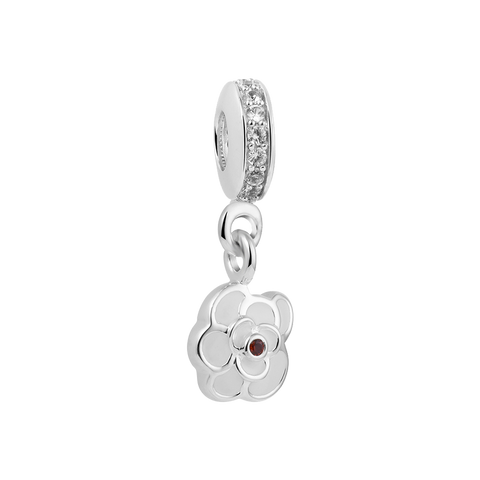White Lily Charm - Dangle Charms Online In India