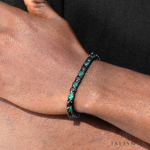 Green & Black Tennis Bracelet | Bracelet | Buy Bracelet Online | TALISMAN