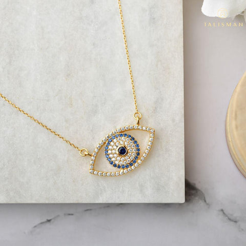 Necklace Set Online | Daring Evil Eye Blue Necklace | Evil eye | TALISMAN