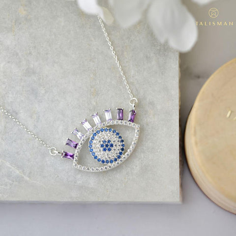 Buy Necklace Online | Evil Eye Hamsa Twin Charm Bracelet | Evil eye | TALISMAN