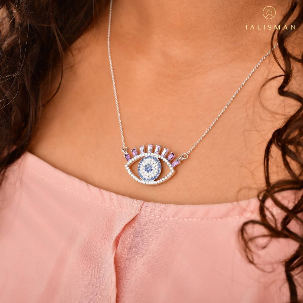 Buy Necklace Online | Evil Eye Hamsa Twin Charm Bracelet | Evil eye | TALISMAN