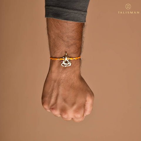Lord Ganesha Silver Rakhi | Rakhi | Silver Rakhi Online | TALISMAN