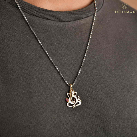 Lord Ganesha Silver Pendant