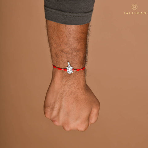 Oh My Friend Ganesha Silver Rakhi | Rakhi | Buy Silver Rakhi | TALISMAN