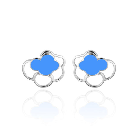 Silver Earrings Online | Thundering Cloud Stud Earrings | Tropical | TALISMAN