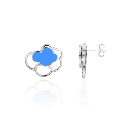 Silver Earrings Online | Thundering Cloud Stud Earrings | Tropical | TALISMAN