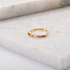 Sizzling Red Stack Ring