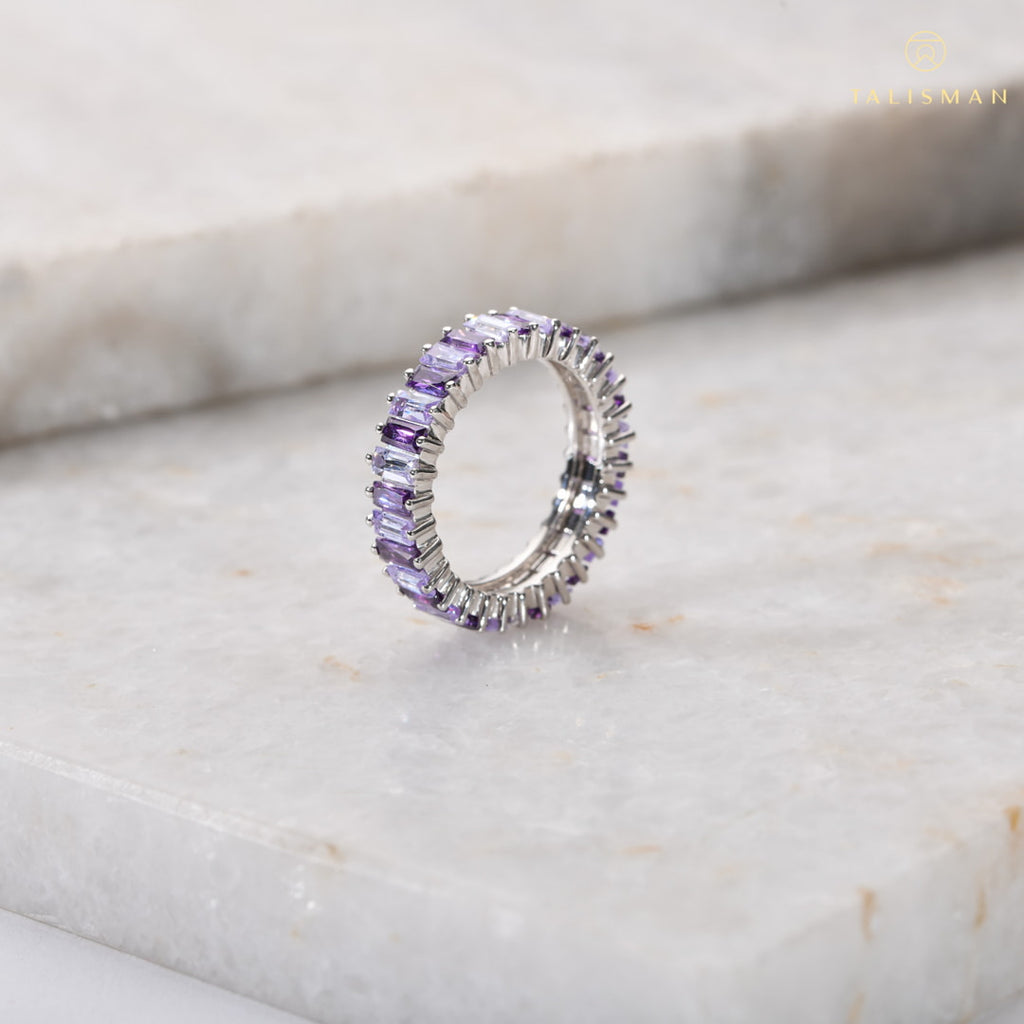 Purple Baguette Stack Ring | Buy Rings Online | Ring | TALISMAN