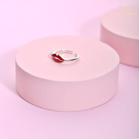 Buy Silver Rings | Kiss of Love Adjustable Ring | Amore | TALISMAN