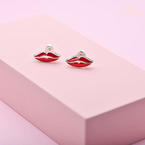 Buy Earrings Online | Kiss of Love Stud Earrings | Amore | TALISMAN