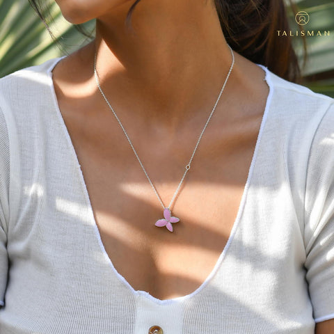 Buy Necklace Set Online | Pink Butterfly Wings Necklace | Tropical | TALISMAN