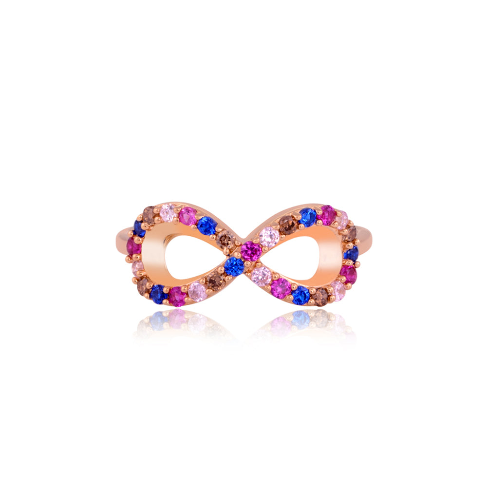 Infinity Ring Colorful Buy Rainbow Infinity Ring Online | TALISMAN