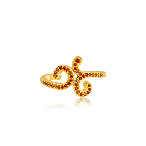 Buy Cocktail Rings Online | Graceful Garnet Cocktail Ring | "9 to 9" Office Wear | TALISMAN