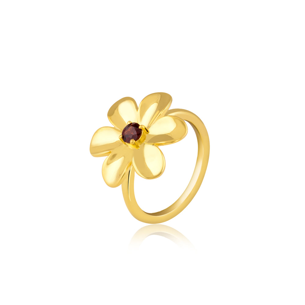 Best Rings Online | Garden Garnet Gemstone Ring | "9 to 9" Office Wear | TALISMAN