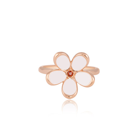 Ring Online | White Lily Blossom Ring | "9 to 9" Office Wear | TALISMAN