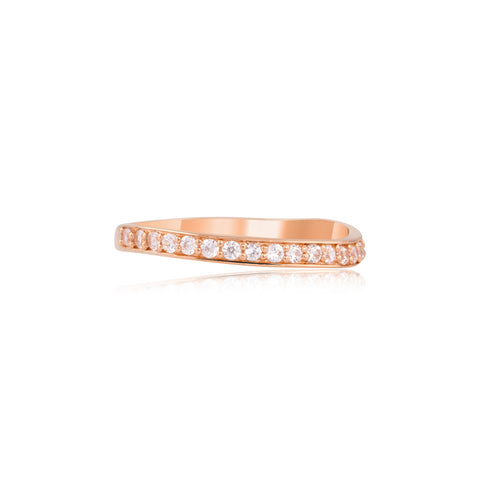 Buy Stack Rings Online| Sparkle White Stack Ring | "9 to 9" Office Wear | TALISMAN