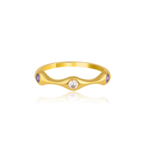 Stack Ring Online | Colour Trio Stack Ring | "9 to 9" Office Wear | TALISMAN