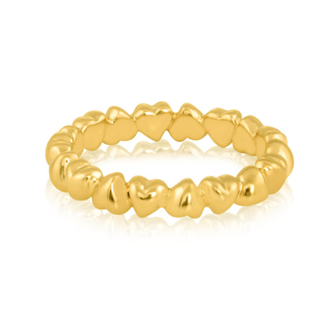 Band Rings Online | Heart Studded Promise Band | "9 to 9" Office Wear | TALISMAN