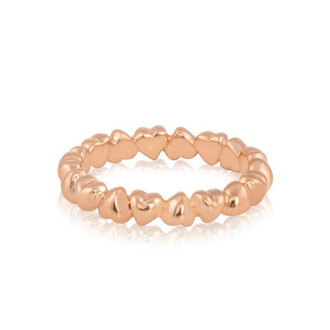 Buy Band Rings | Heart Studded Promise Band | "9 to 9" Office Wear | TALISMAN