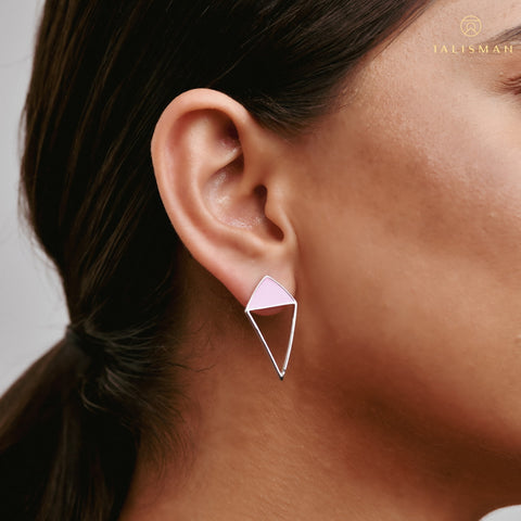 Inverted Triangle Hoop Earrings | Gift Earrings | Earrings | TALISMAN
