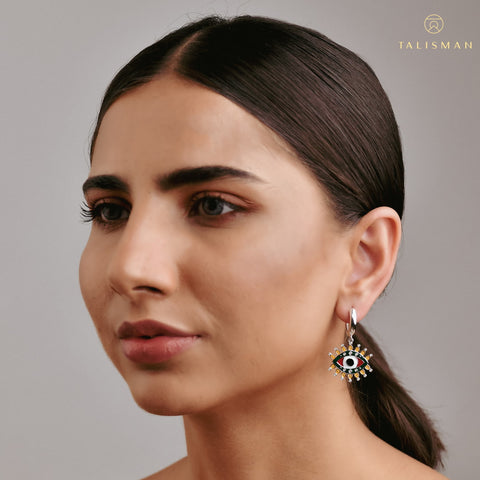 All seeing eye hoop earrings | Earrings Online Shopping | Earrings | TALISMAN
