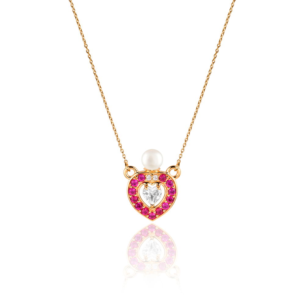 Buy Necklace Set Online | Steal your Heart Pearl Drop Necklace | Amore | TALISMAN