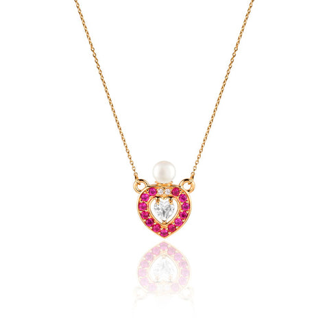 Buy Necklace Set Online | Steal your Heart Pearl Drop Necklace | Amore | TALISMAN